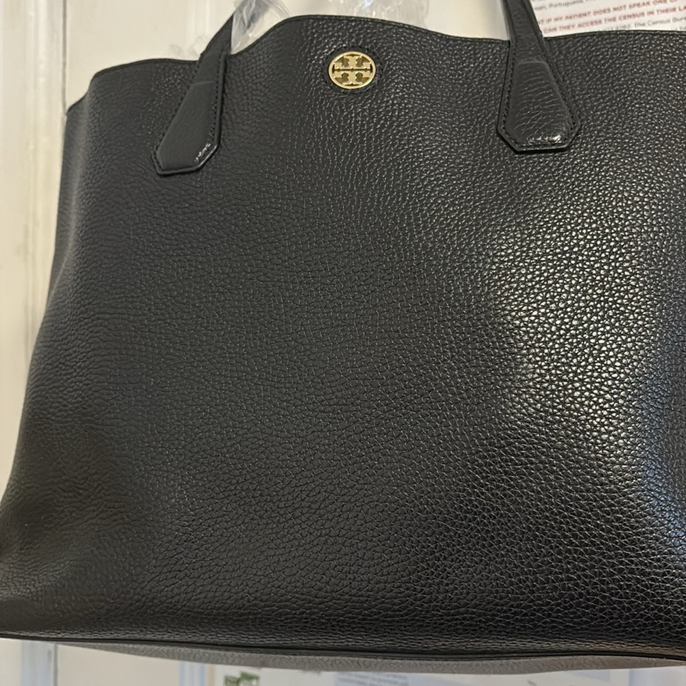 Tory Burch Perry Black large Tote Bag EUC🖤 - Picture 15 of 17